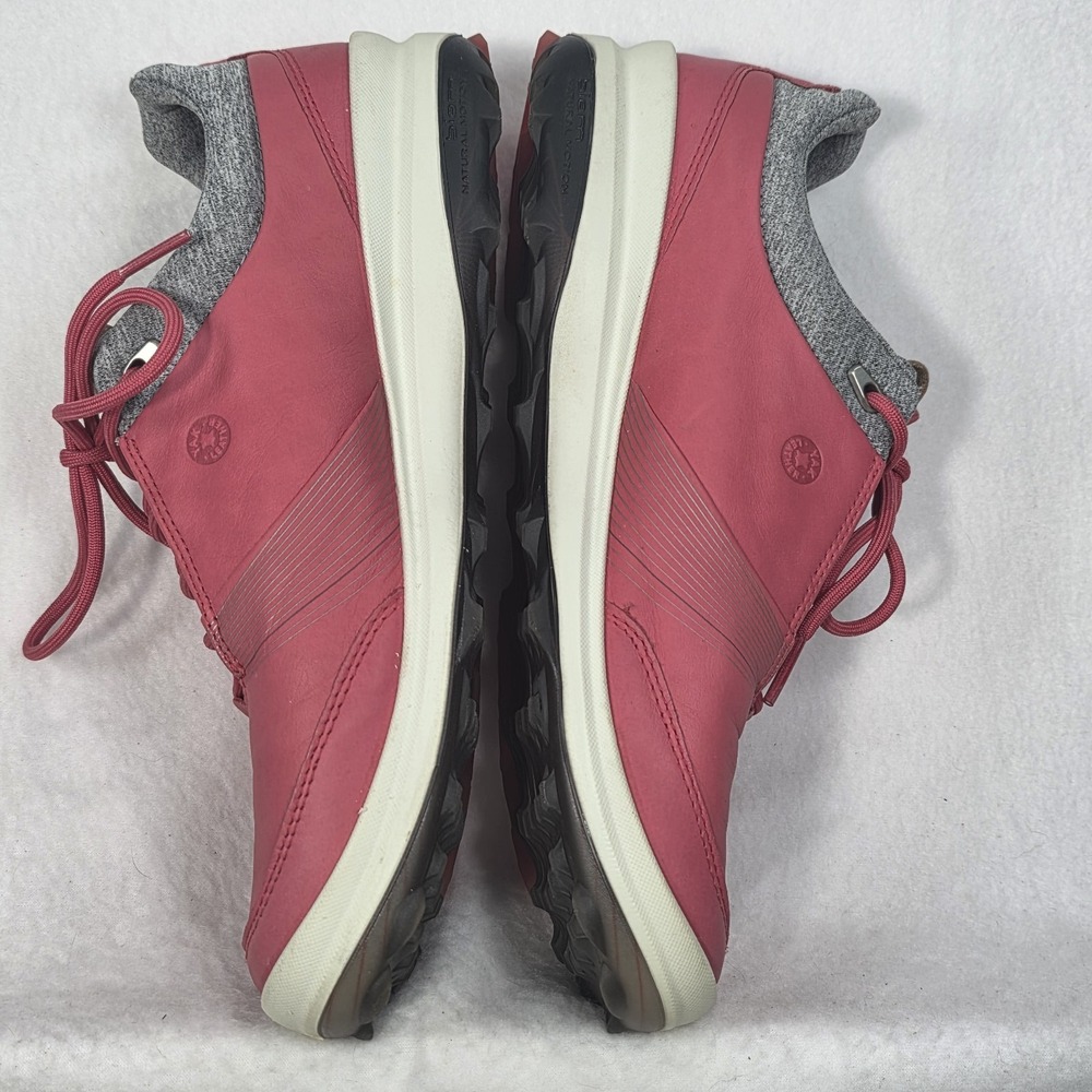 Ecco Shoes Womens 8 W Biom Hybrid 3 Gtx Lace Up Low Golf Sneakers Pink Leather - Picture 12 of 16